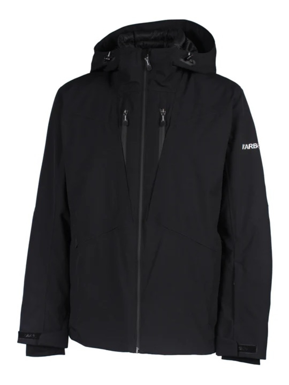 Karbon Men's Black Ski Jacket with Hood